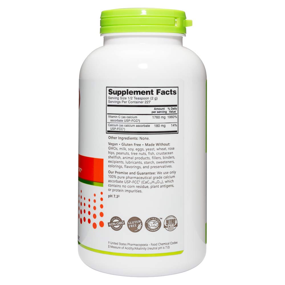 Foto 4 pulgar | Vitamina C En Polvo Nutribiotic  Ascorbato De Calcio  473 Ml - Venta Internacional.