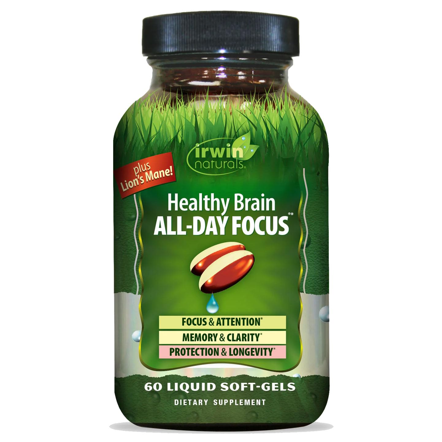 Foto 2 pulgar | Suplemento Healthy Brain All-day Focus De Irwin Naturals  60 Cápsulas Blandas - Venta Internacional.