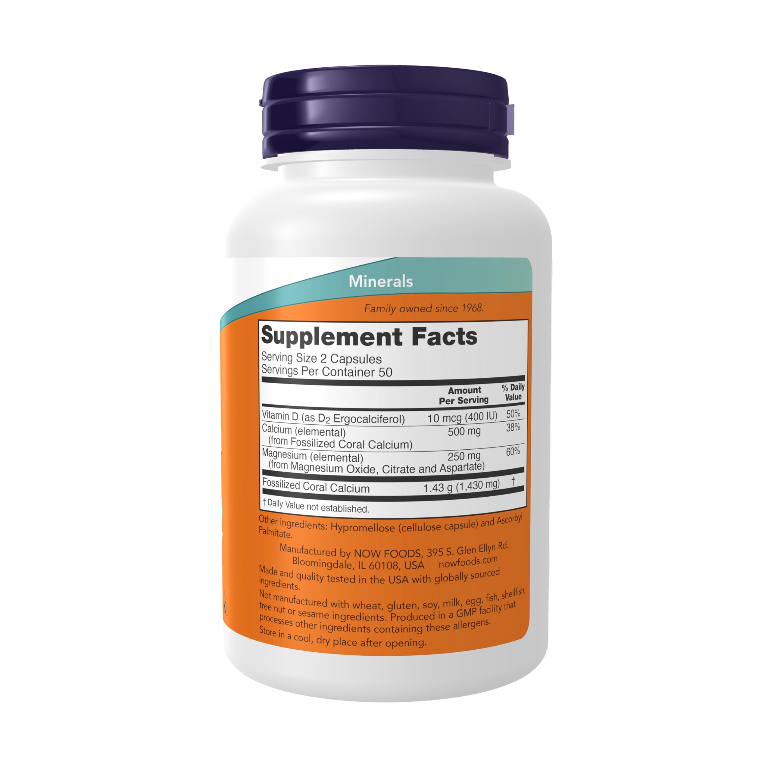 Foto 3 pulgar | Suplementos Now Foods Coral Calcium Plus  100 Cápsulas Vegetarianas - Venta Internacional.