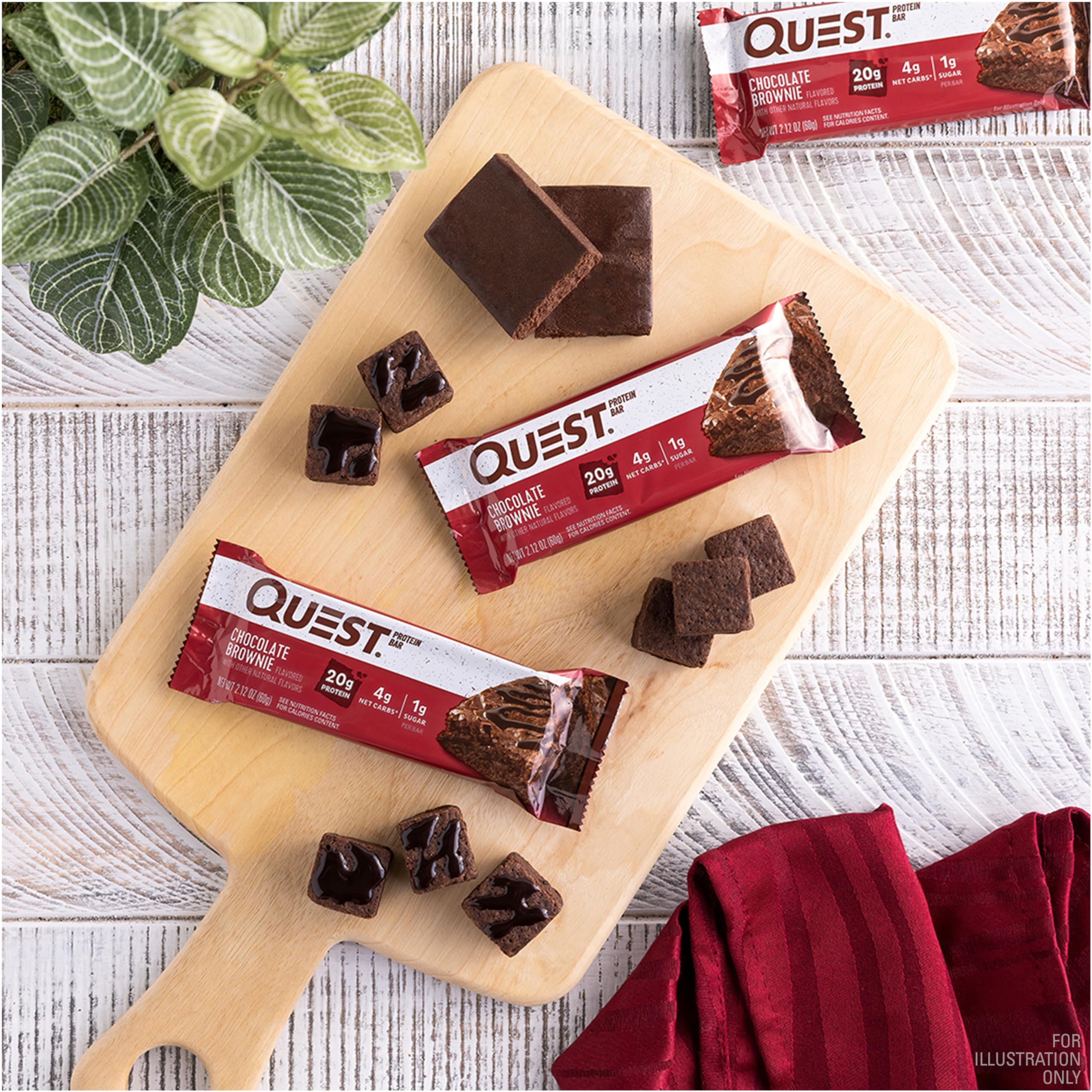 Foto 5 pulgar | Brownie De Chocolate Protein Bar Quest Nutrition  20 G De Proteína - Venta Internacional.