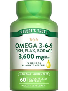 Foto 1 | Suplemento Nature's Truth Triple Omega 3-6-9 3600 Mg 60 Unidades - Venta Internacional.