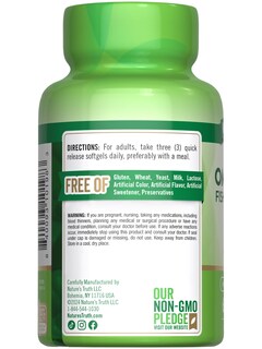 Foto 7 | Suplemento Nature's Truth Triple Omega 3-6-9 3600 Mg 60 Unidades - Venta Internacional.