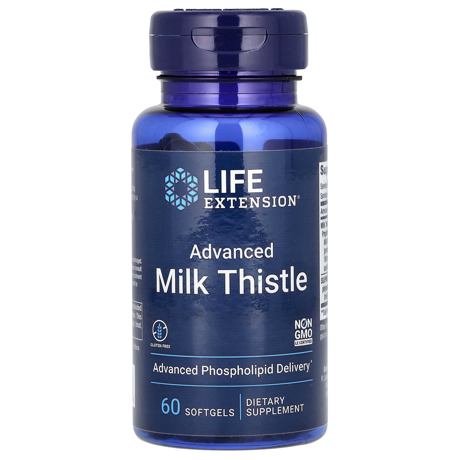 Foto 2 pulgar | Supplement Life Extension Advanced Milk Thistle 60 Cápsulas Blandas - Venta Internacional.