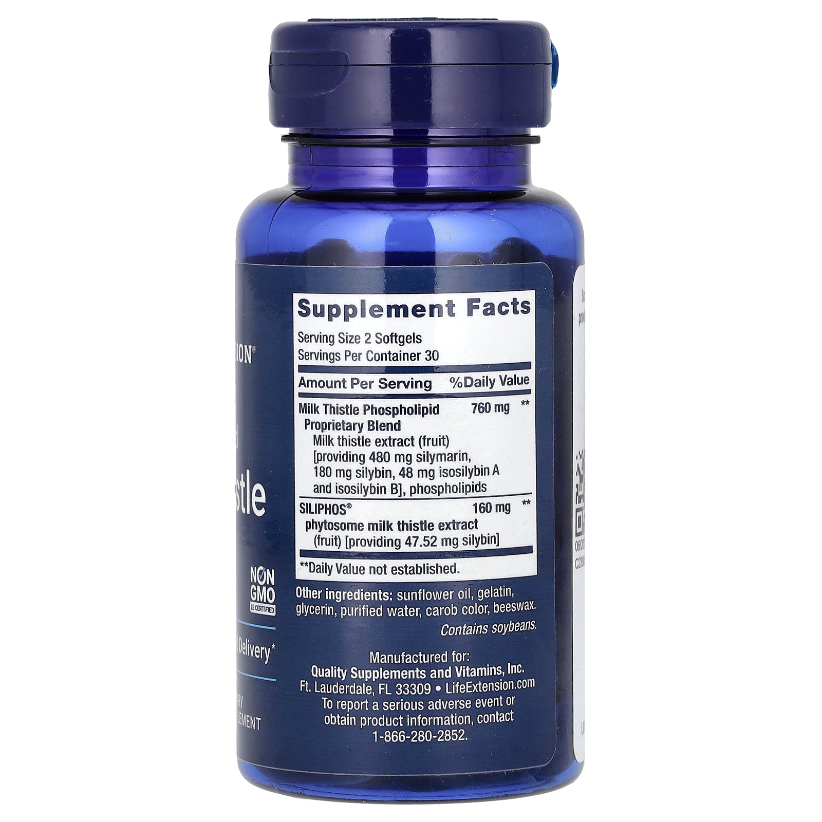 Foto 3 pulgar | Supplement Life Extension Advanced Milk Thistle 60 Cápsulas Blandas - Venta Internacional.