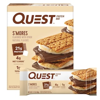 Foto 1 | Protein Bar Quest Nutrition S'mores 21 G De Proteína Y 4 G De Carbohidratos Netos - Venta Internacional.