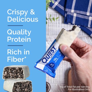 Foto 3 | Protein Bar Quest Nutrition Galletas Crujientes Y Crema Hero 18 G - Venta Internacional.