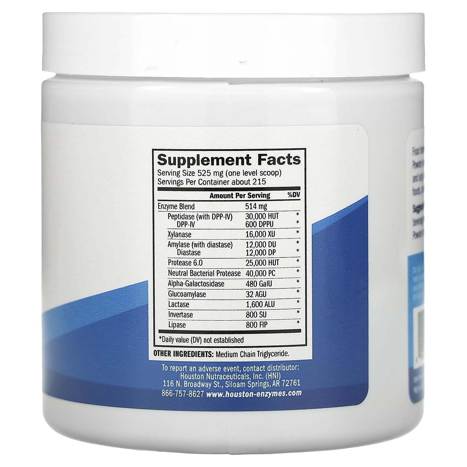Foto 3 pulgar | Suplemento Trienza De Houston Enzymes En Polvo  115 G  180 Dosis - Venta Internacional.
