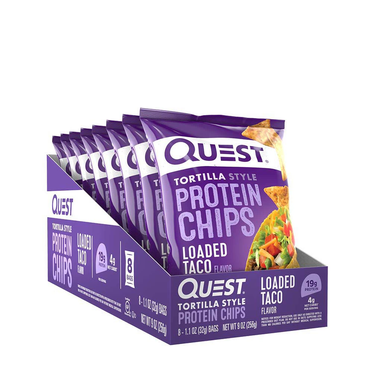Foto 2 pulgar | Taco Protein Chips Quest  Estilo Tortilla  32 G - Venta Internacional.