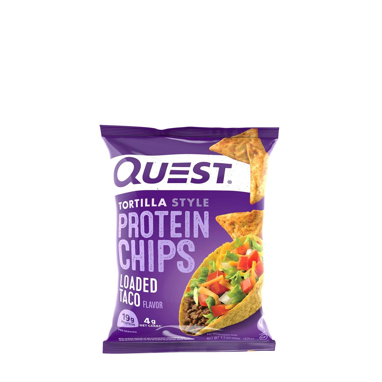 Foto 3 pulgar | Taco Protein Chips Quest  Estilo Tortilla  32 G - Venta Internacional.
