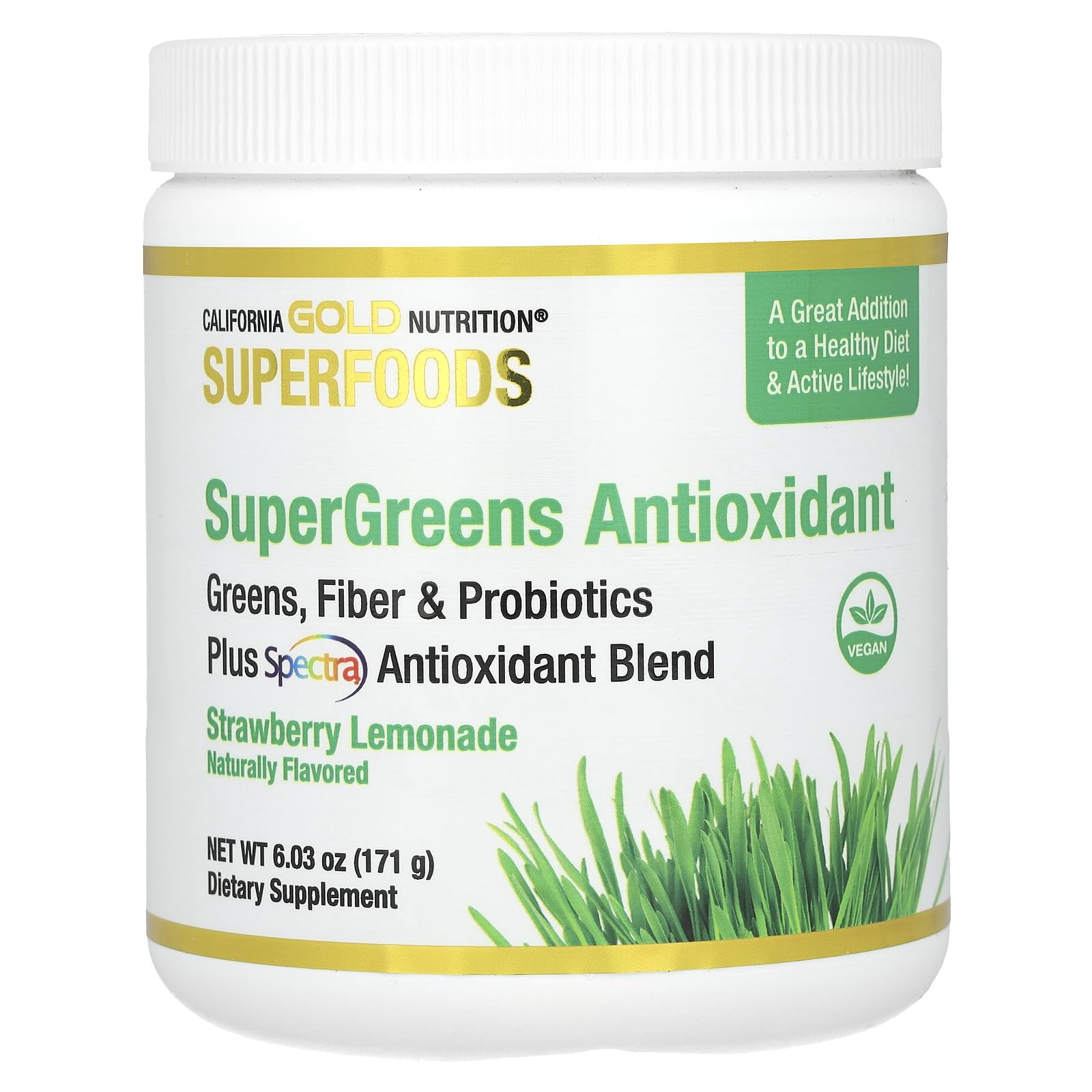 Foto 2 pulgar | Suplemento Antioxidante Supergreens De California Gold Nutrition - Venta Internacional.