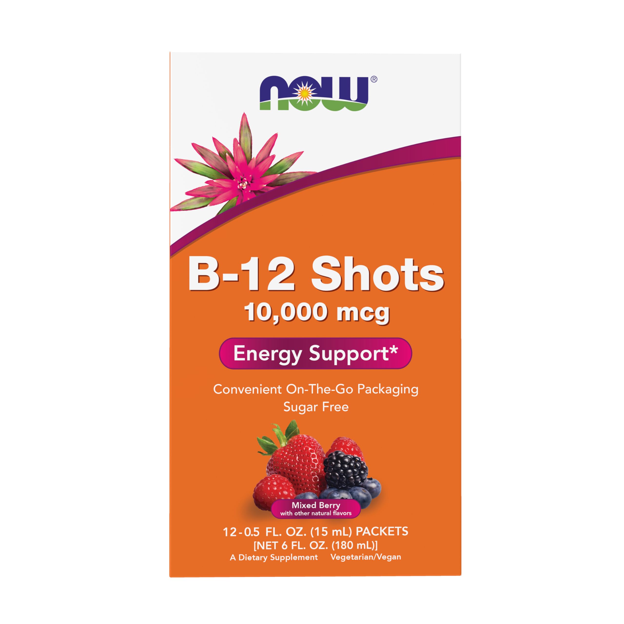 Foto 2 pulgar | Supplement Now Foods B-12  10 000 Mcg  15 Ml  Caja De 12 Unidades - Venta Internacional.
