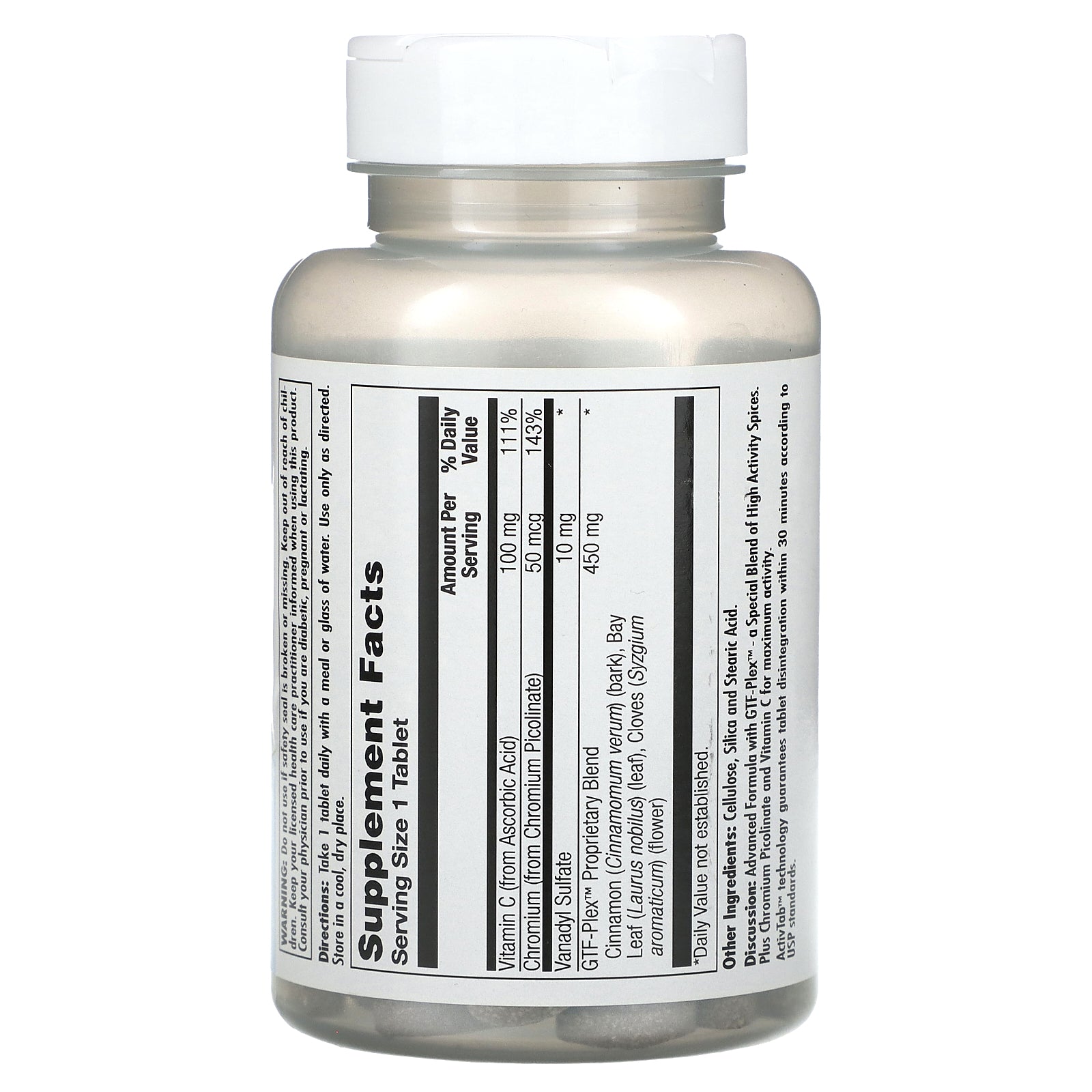 Foto 3 pulgar | Suplemento Kal Vanadyl Complex 90 Tabletas - Venta Internacional.