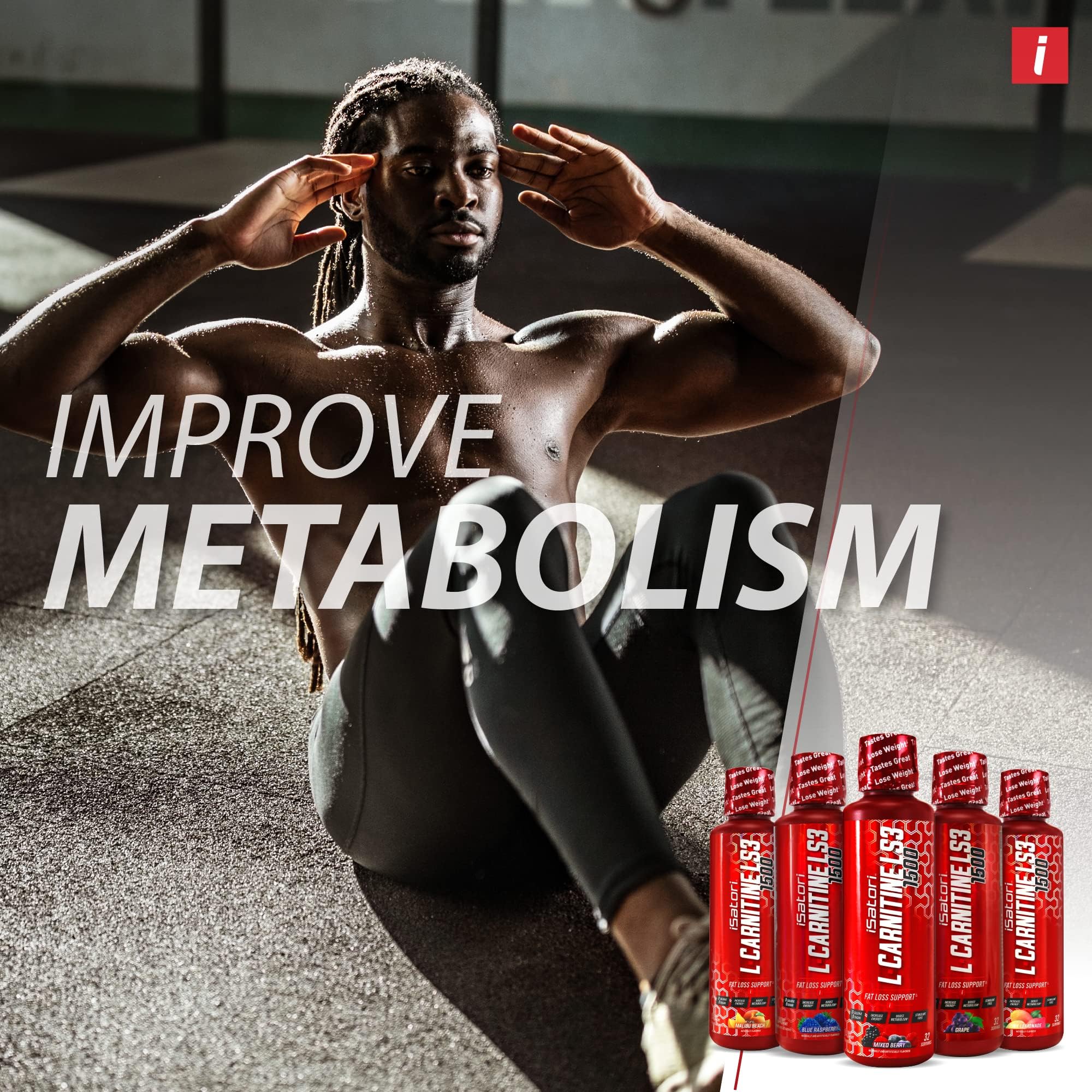 Foto 4 pulgar | Suplemento Isatori L-carnitine Ls3 1500 Sabor Uva 480 Ml - Venta Internacional.