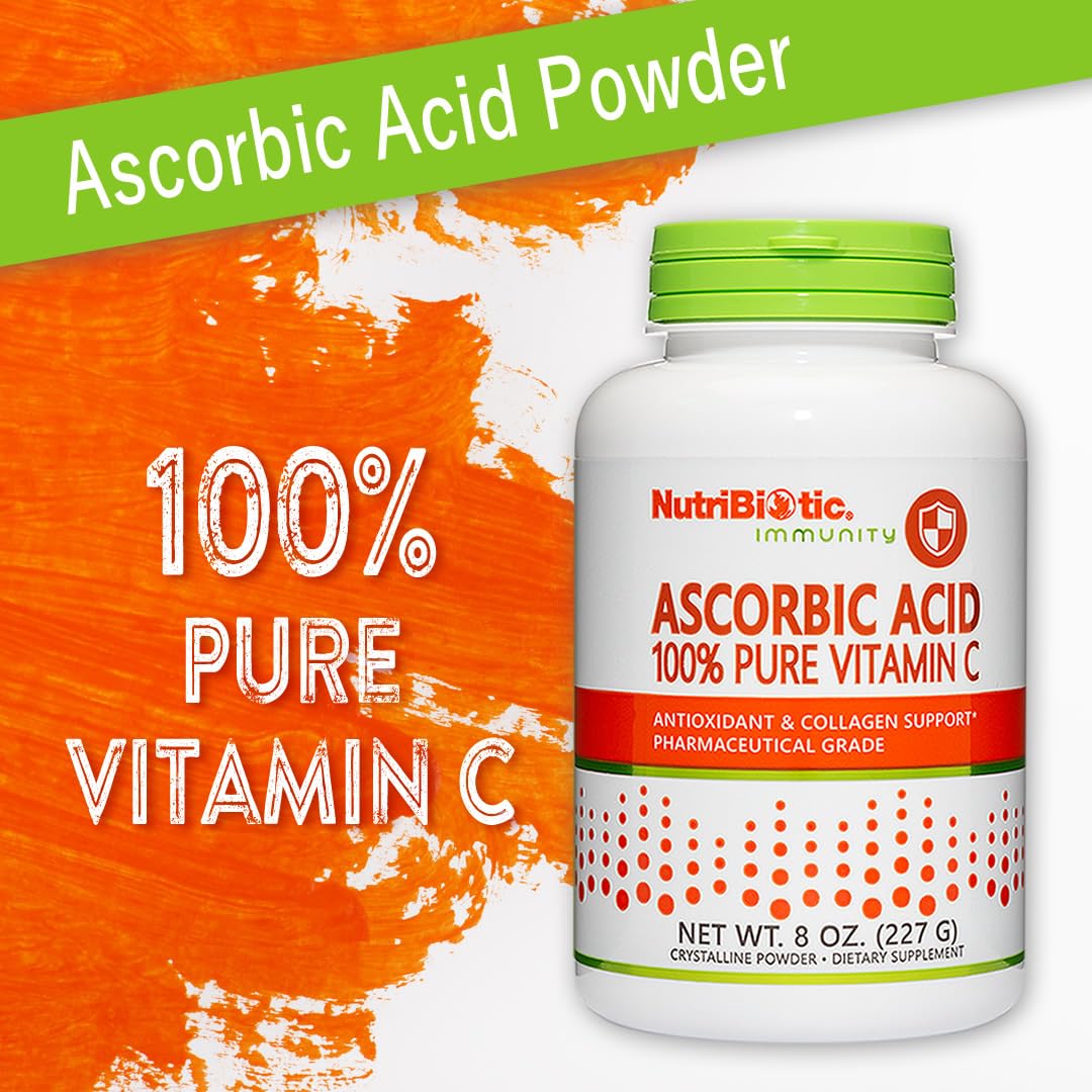 Foto 5 pulgar | Vitamina C En Polvo  Ácido Ascórbico Nutribiótico  2000 Mg  240 Ml - Venta Internacional.