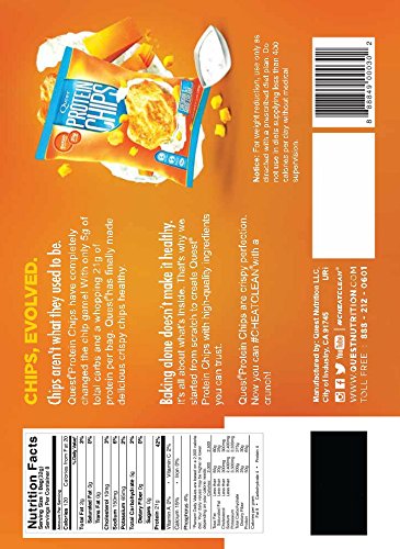 Foto 5 pulgar | Protein Chips Quest Nutrition  Queso Cheddar Y Crema Agria  Paquete De 8 - Venta Internacional.