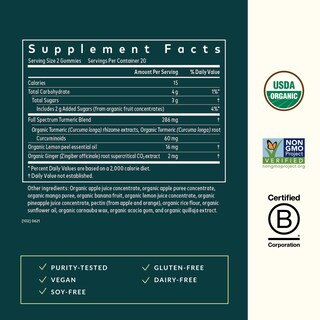Foto 2 | Complementa Las Gomitas Diarias Para Adultos Turmeric Supreme De Gaia Herbs - Venta Internacional.