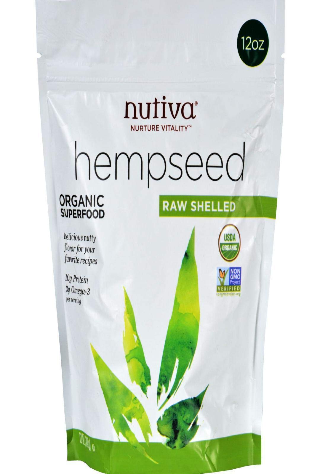 Foto 2 pulgar | Suplementos Nutiva De Semillas De Cáñamo Sin Cáscara Orgánicas 355 Ml - Venta Internacional.