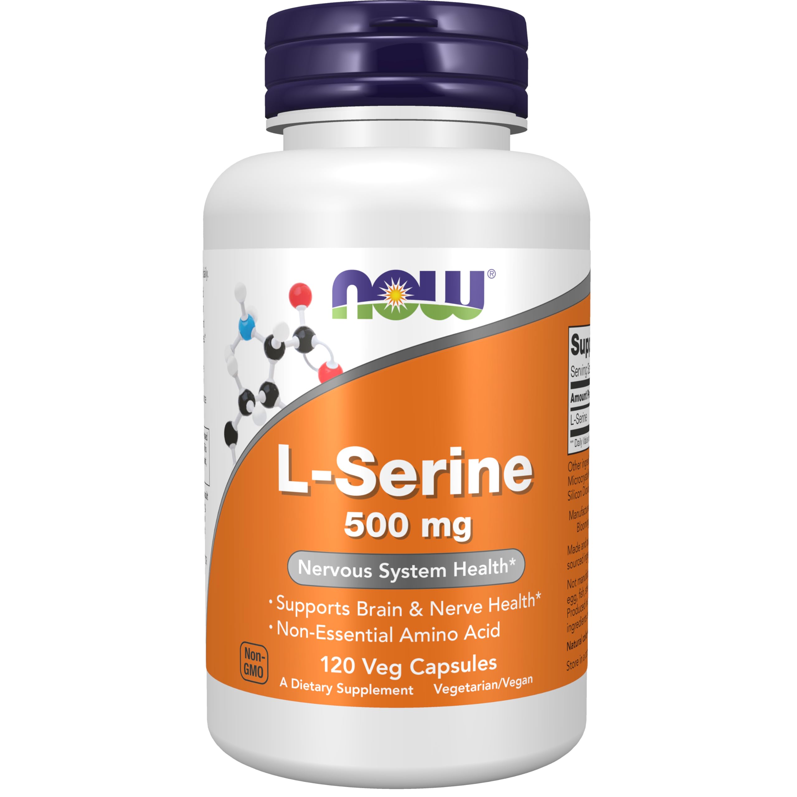 Foto 1 | Suplements Now Foods L-serina 500 Mg 120 Cápsulas Vegetarianas - Venta Internacional.