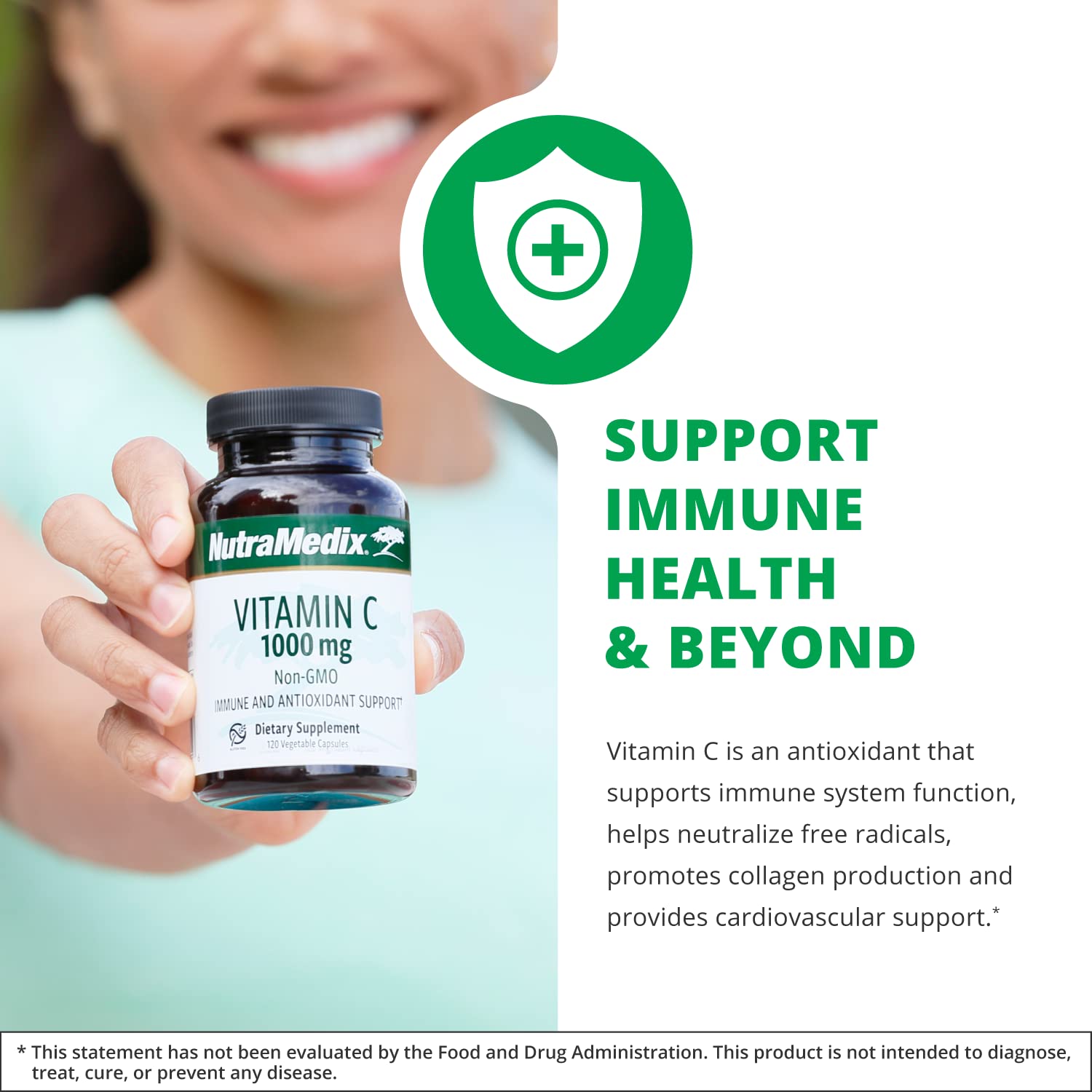 Foto 4 pulgar | Suplemento NutraMedix Vitamina C 1000 mg 120 Cápsulas - Venta Internacional