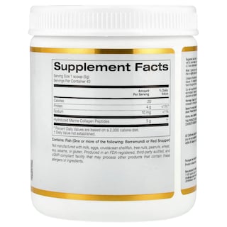 Foto 2 | Suplemento de Péptidos de Colágeno Marino Hidrolizado de California Gold Nutrition 200 g - Venta Internacional