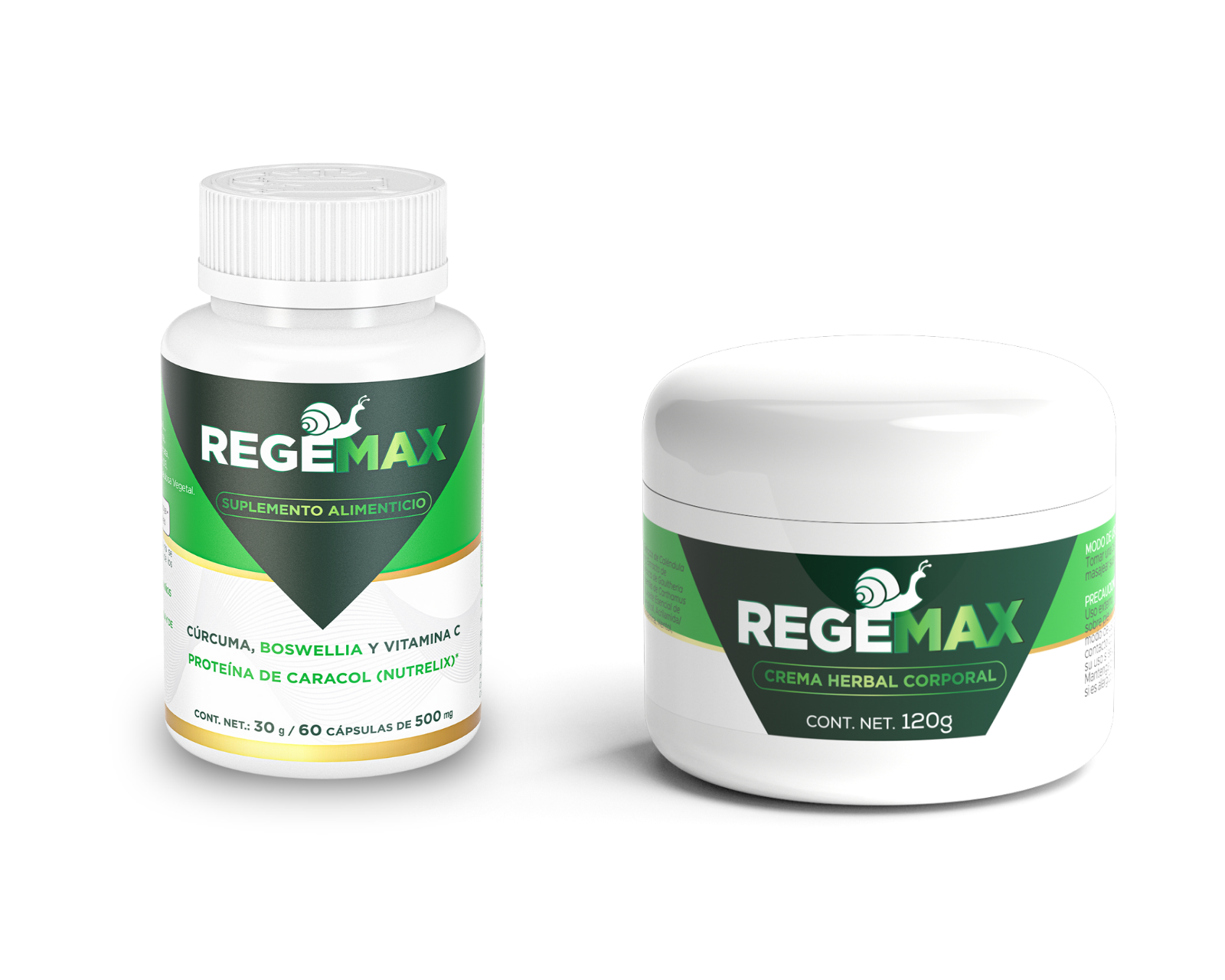 Foto 2 pulgar | Kit Suplemento Regemax Cápsulas + Bálsamo Herbal 120 G