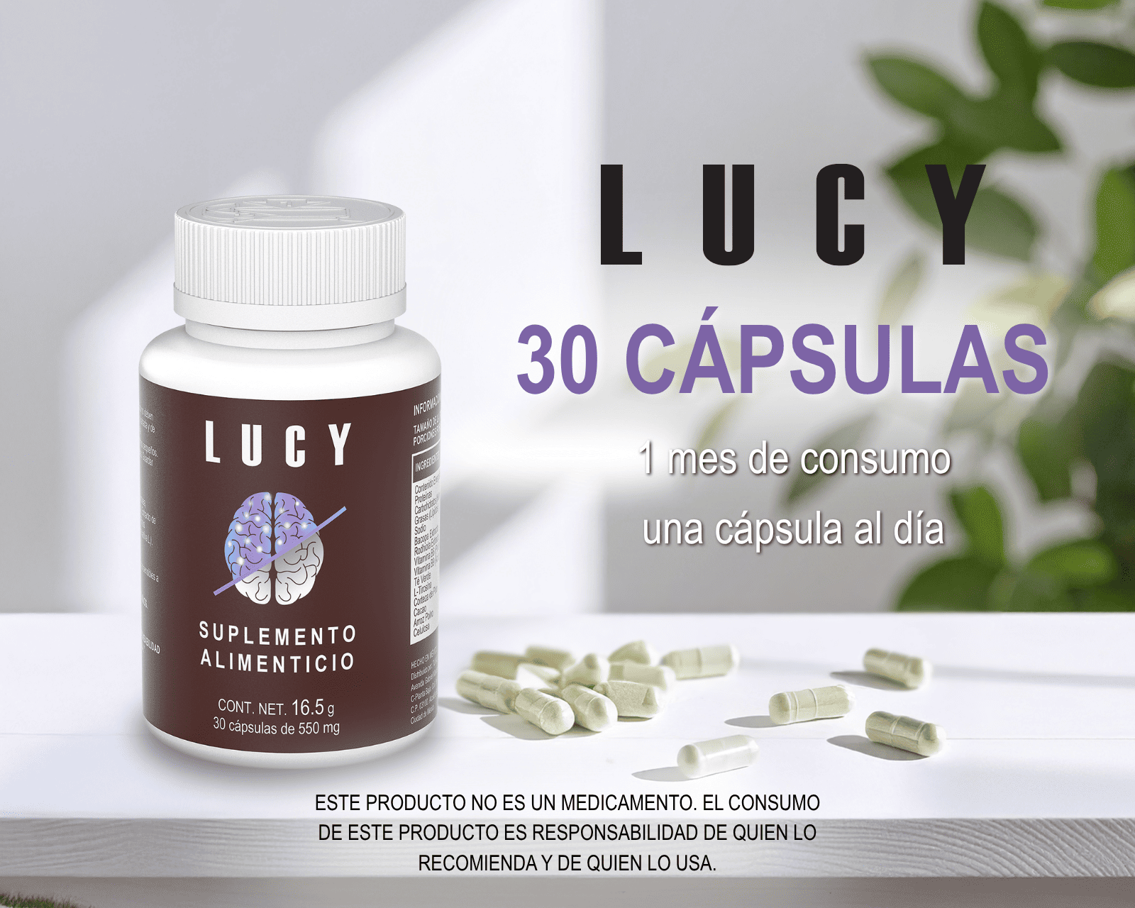 Foto 6 pulgar | Suplemento Lucy Bacoppa Monnieri + Vitamina B6 30 Cápsulas