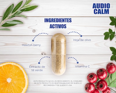 Foto 4 | Suplemento Audio Calm Hawton Berry + Vitamina C 60 Cápsulas