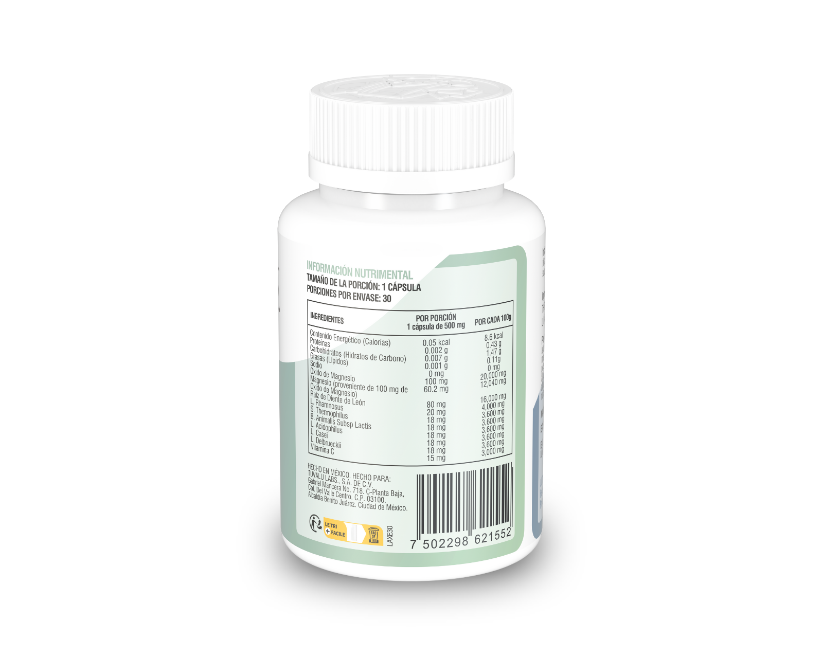 Foto 4 pulgar | Suplemento Laxee Lactobacillus + Óxido de Magnesio 2 Pack