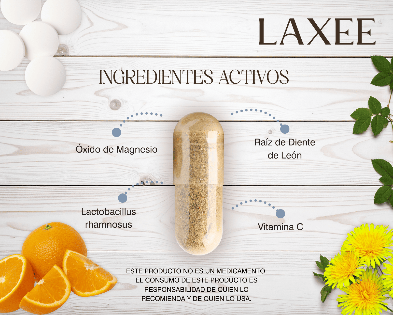 Foto 5 pulgar | Suplemento Laxee Lactobacillus + Óxido de Magnesio 2 Pack