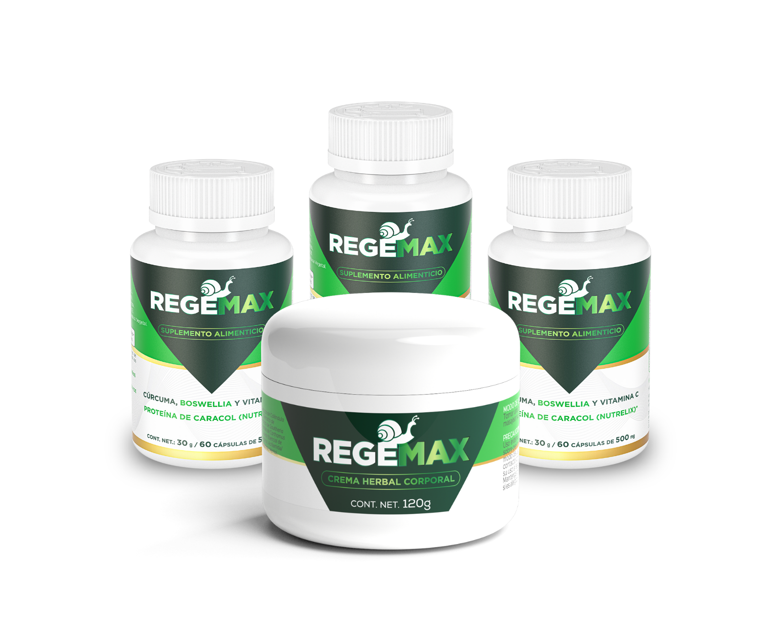 Foto 1 | Cápsulas Kit Regemax + Bálsamo Herbal de 120 Gr  4 Pack