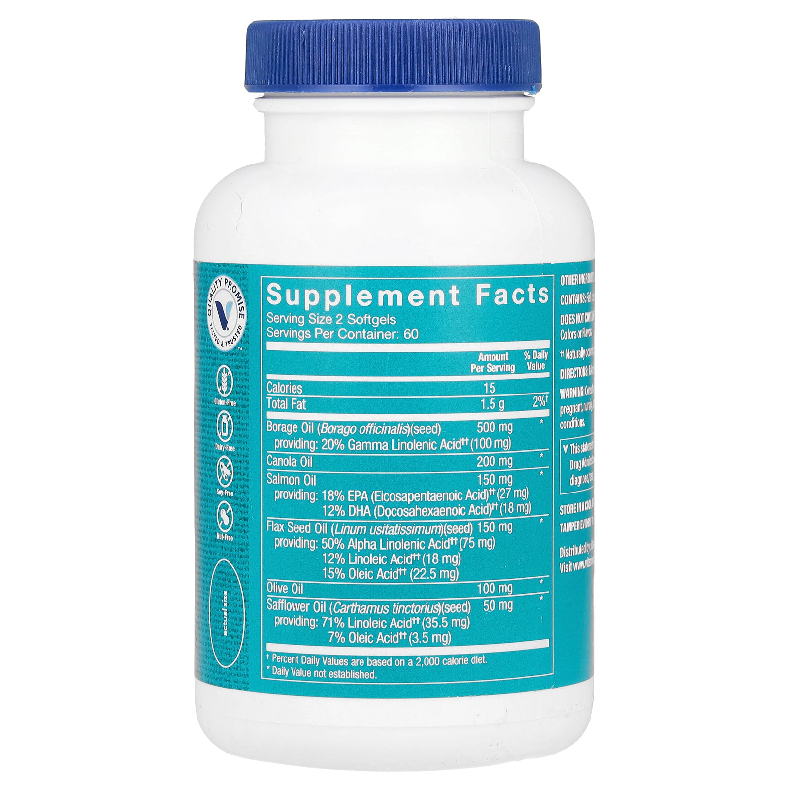 Foto 3 pulgar | Complementa The Vitamin Shoppe Omega 3-6-9 120 Cápsulas Blandas - Venta Internacional.