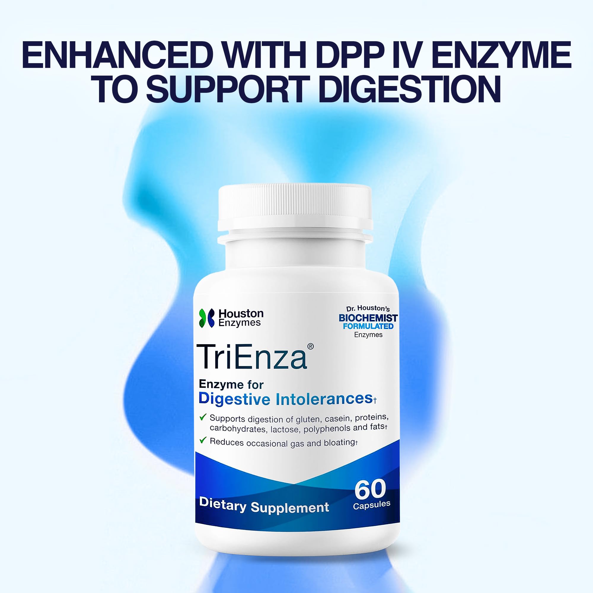 Foto 6 pulgar | Suplemento De Enzimas Digestivas Houston Enzymes Trienza 60 Cápsulas - Venta Internacional.