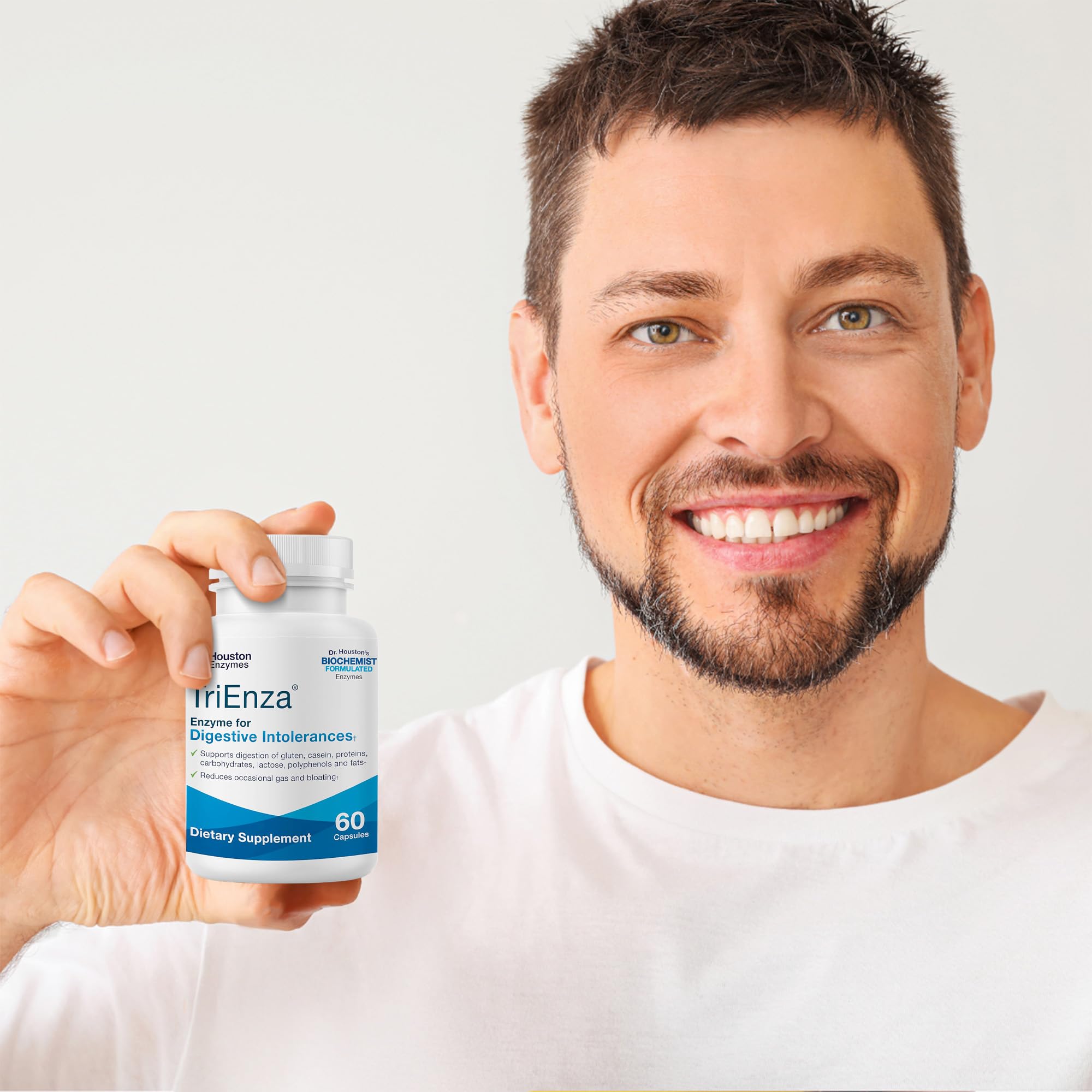 Foto 7 | Suplemento De Enzimas Digestivas Houston Enzymes Trienza 60 Cápsulas - Venta Internacional.