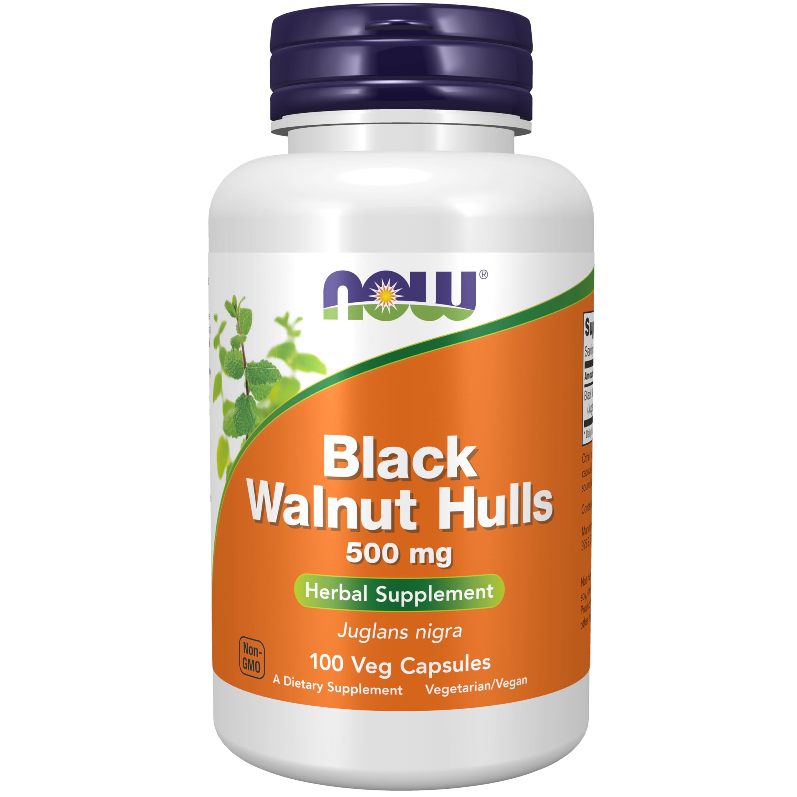 Foto 2 pulgar | Supplement Now Foods  Cáscaras De Nuez Negra  500 Mg  100 Cápsulas Vegetales - Venta Internacional.