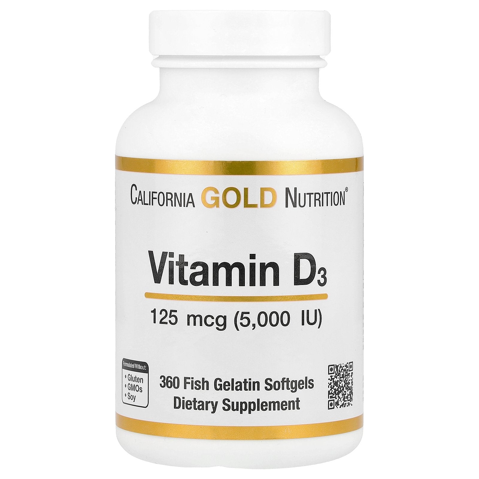 Foto 2 pulgar | Suplemento De Vitamina D3 De California Gold Nutrition 125 Mcg 5000 Ui - Venta Internacional.