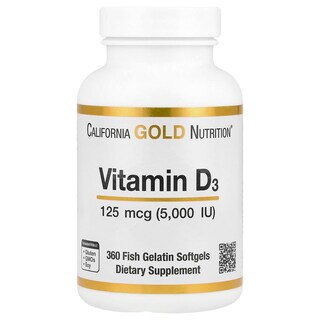 Foto 1 | Suplemento De Vitamina D3 De California Gold Nutrition 125 Mcg 5000 Ui - Venta Internacional.