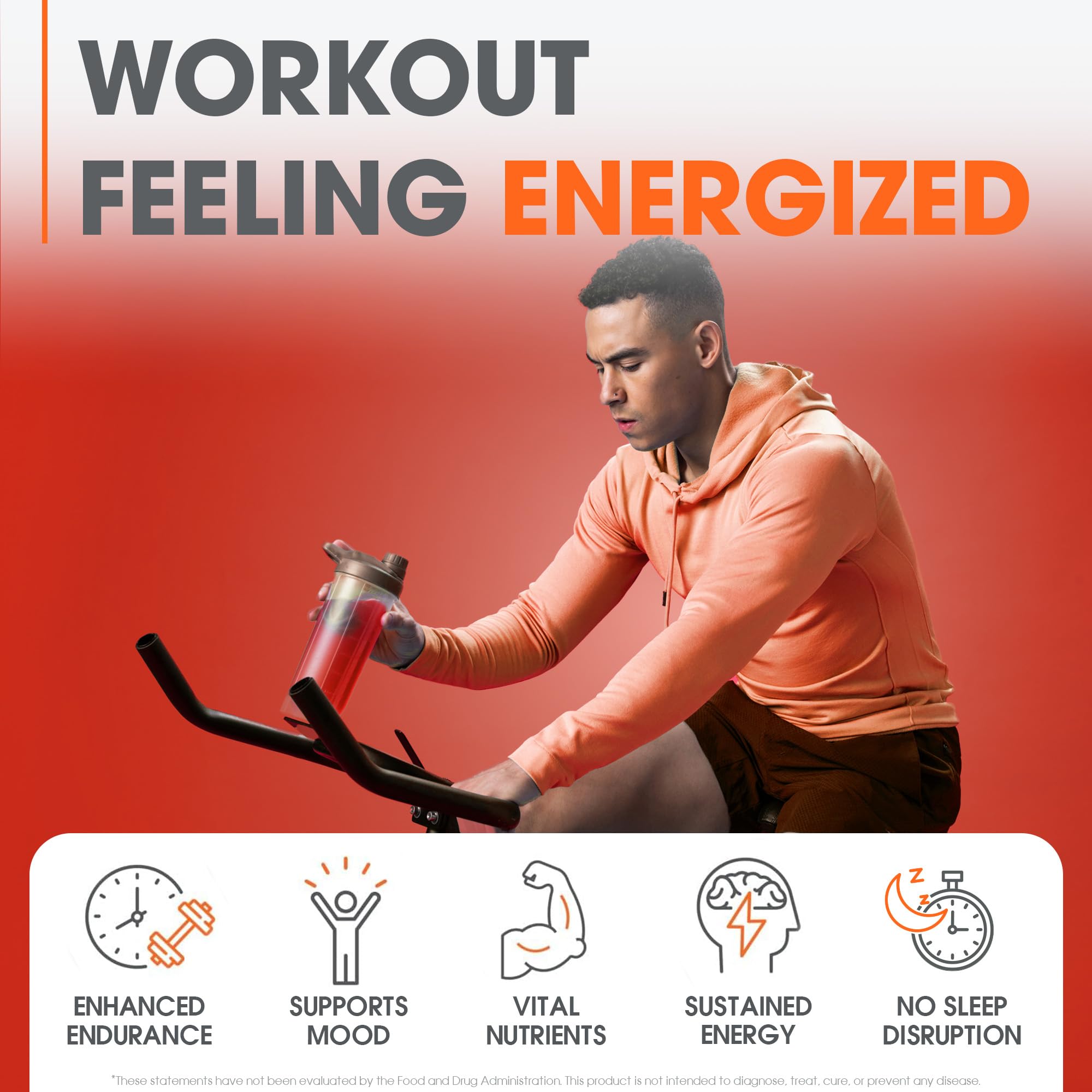 Foto 5 pulgar | Pre-workout Boosted Energy Genius Pre Sin Cafeína  20 Porciones - Venta Internacional.