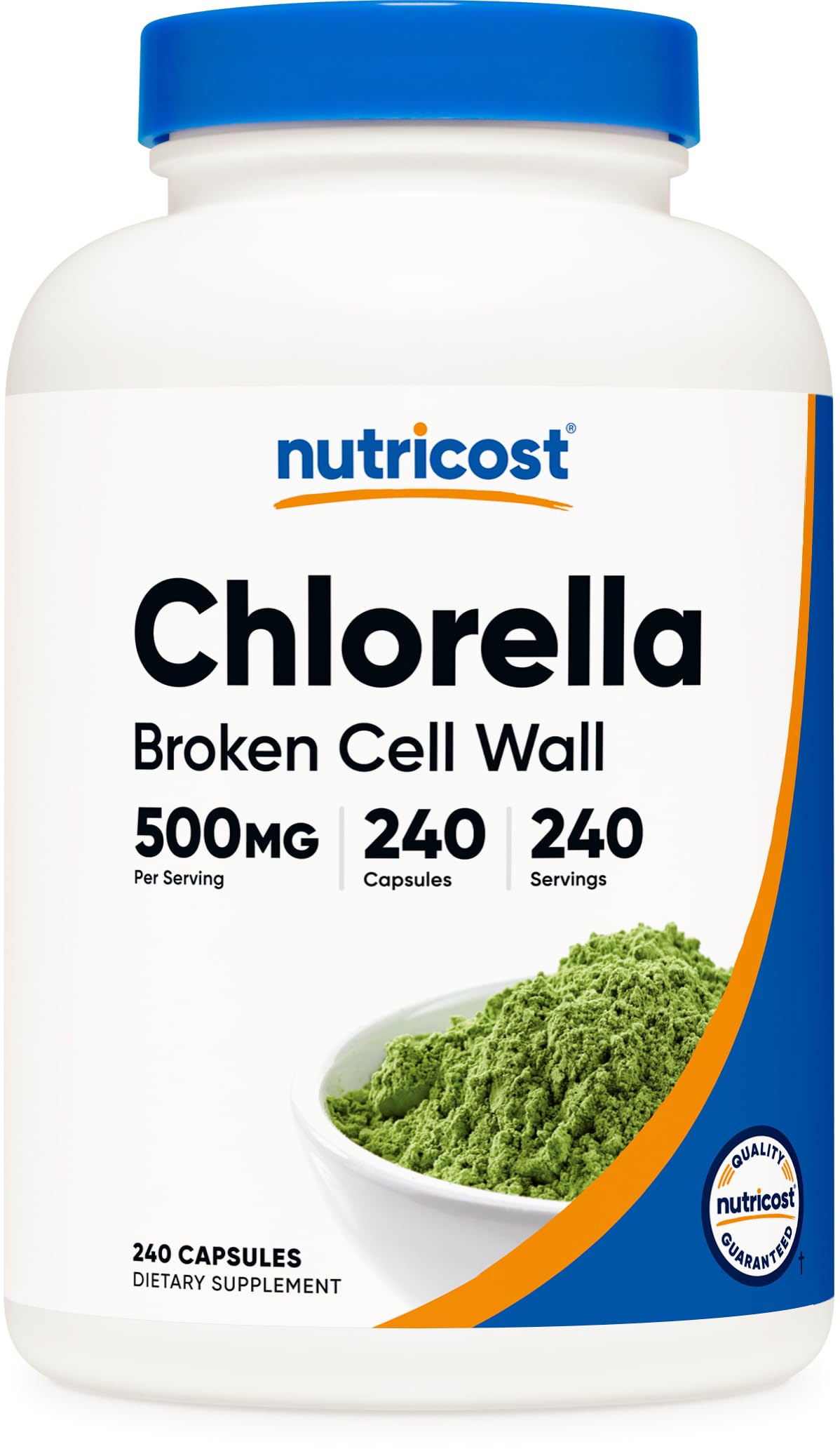 Foto 2 pulgar | Suplemento Nutricost  Cápsulas De Clorella  500 Mg  240 Cápsulas - Venta Internacional.