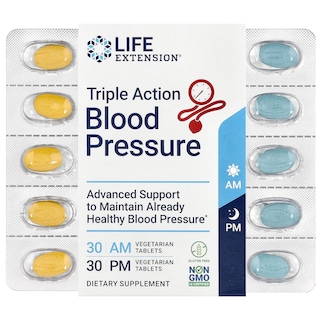 Foto 1 | Supplement Life Extension Triple Action Para La Presión Arterial 60 Comprimidos - Venta Internacional.