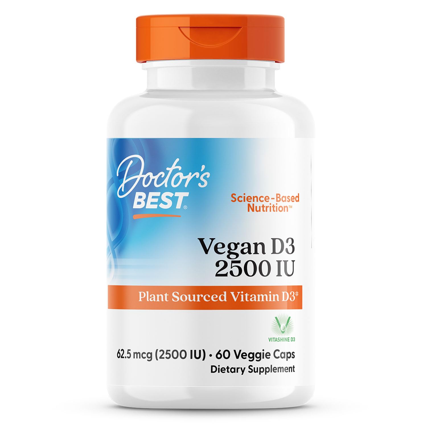 Foto 1 | Suplemento Doctor's Best De Vitamina D3  2500 Ui  Vegano  60 Comprimidos - Venta Internacional.
