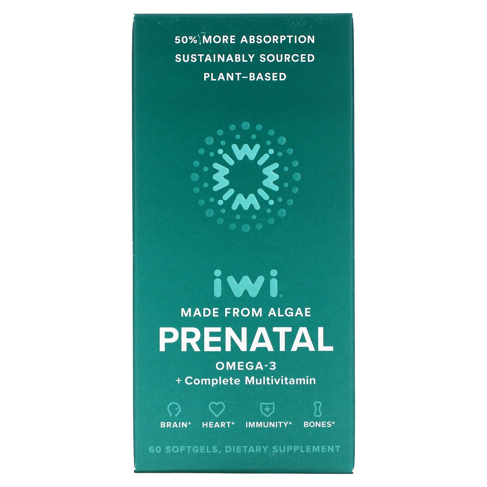 Foto 1 | Suplemento Multivitamínico Completo Iwi Prenatal Omega-3 + 60 Cápsulas Blandas - Venta Internacional.