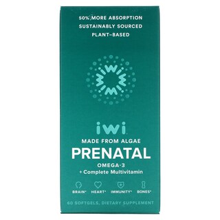 Foto 1 | Suplemento Multivitamínico Completo Iwi Prenatal Omega-3 + 60 Cápsulas Blandas - Venta Internacional.