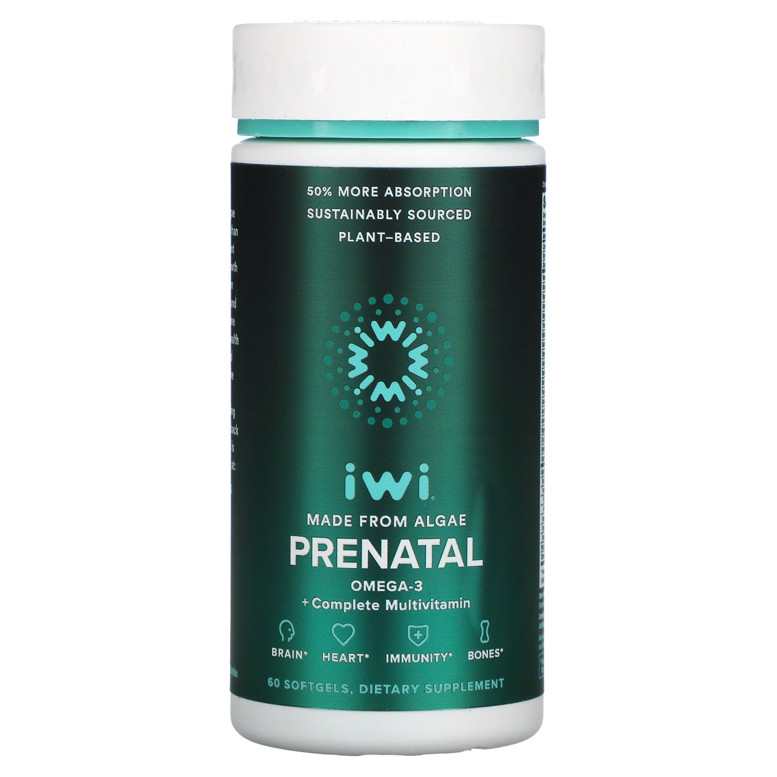 Foto 3 | Suplemento Multivitamínico Completo Iwi Prenatal Omega-3 + 60 Cápsulas Blandas - Venta Internacional.