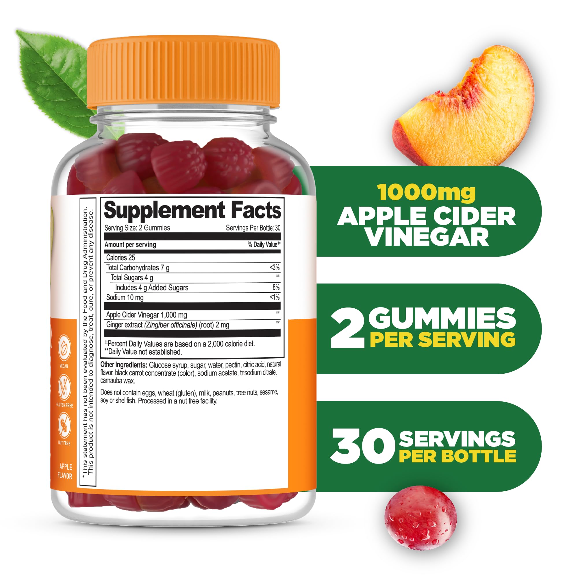Foto 3 pulgar | Gomitas De Vinagre De Sidra De Manzana Lifeable 1000 Mg Para Bajar De Peso - Venta Internacional.