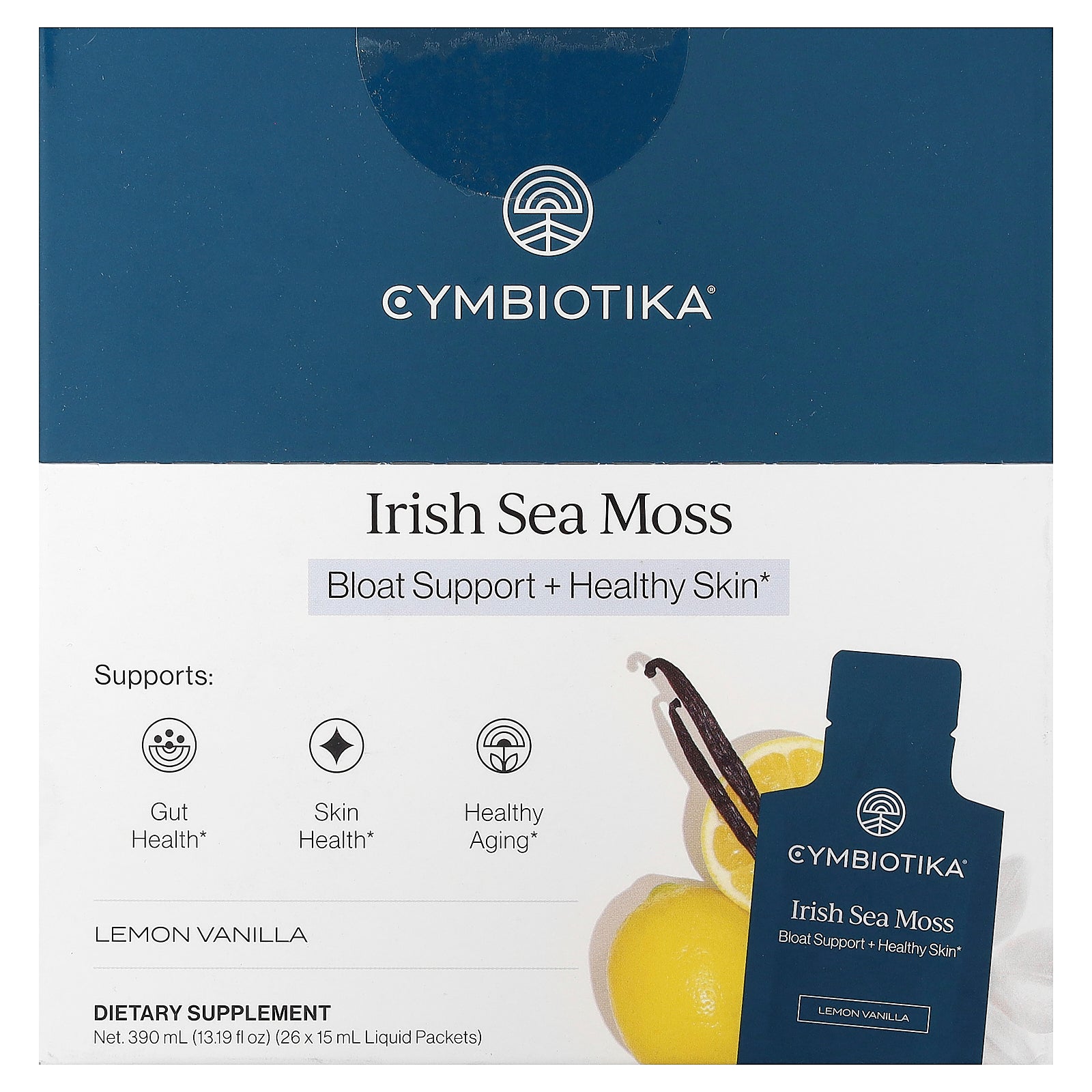 Foto 2 pulgar | Suplemento Cymbiotika Irish Sea Moss  Limón Y Vainilla  26 X 15 Ml - Venta Internacional.