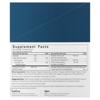 Foto 2 | Suplemento Cymbiotika Irish Sea Moss Limón Y Vainilla 26 X 15 Ml - Venta Internacional.