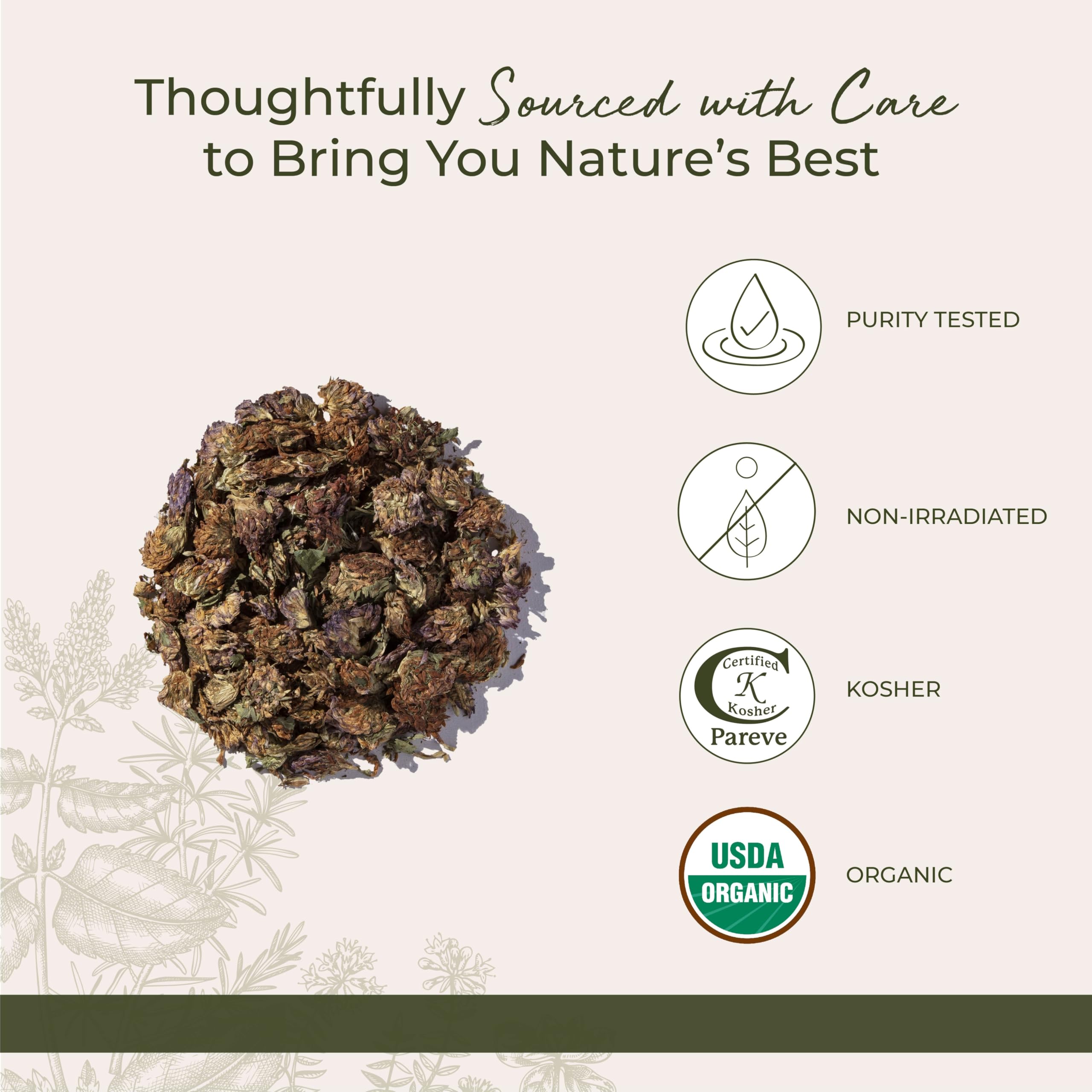 Foto 5 pulgar | Té Orgánico Integral De Flores De Trébol Rojo Secas 454 G - Starwest - Venta Internacional.