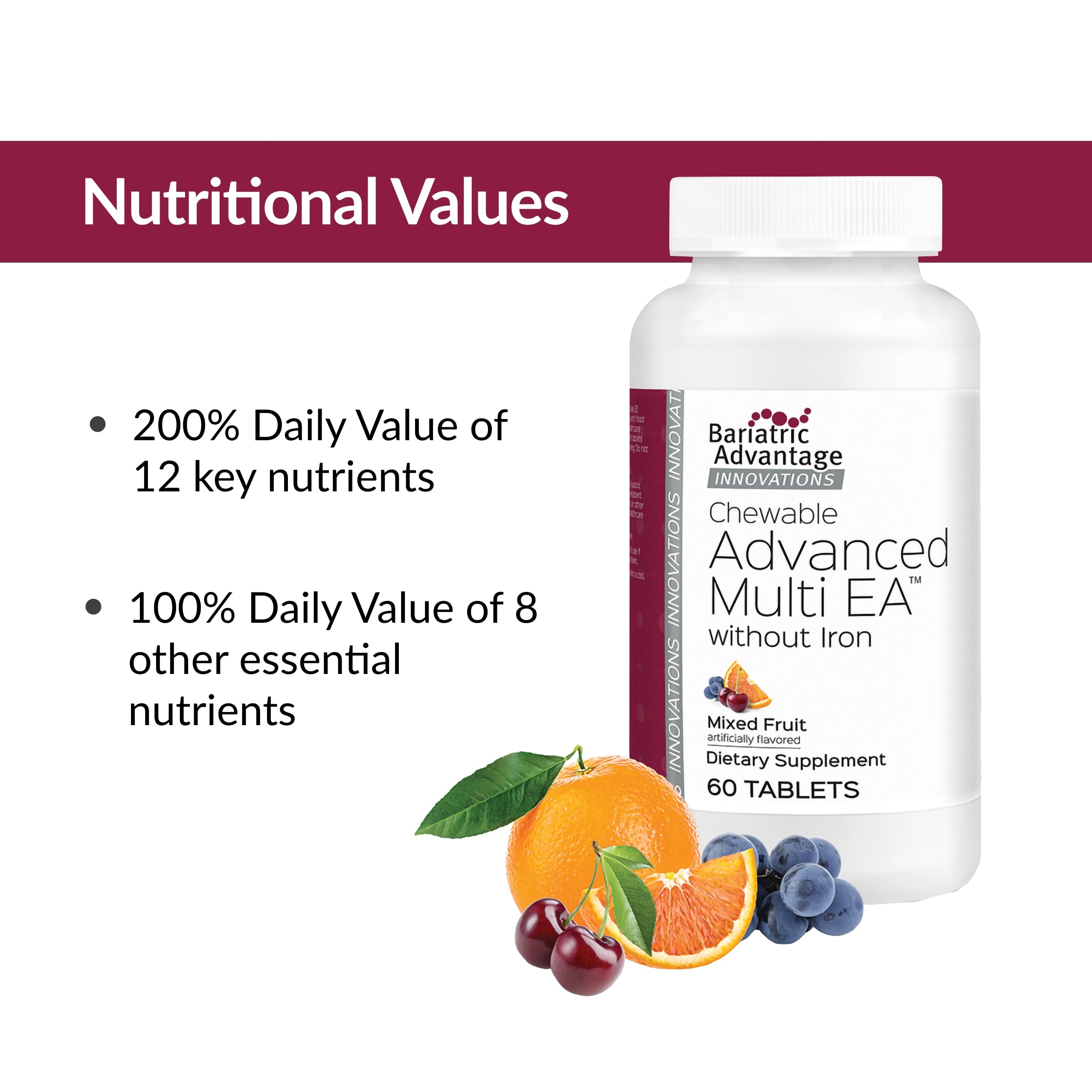 Foto 6 pulgar | Suplemento Bariatric Advantage Chewable Advanced Multi Ea - Venta Internacional.
