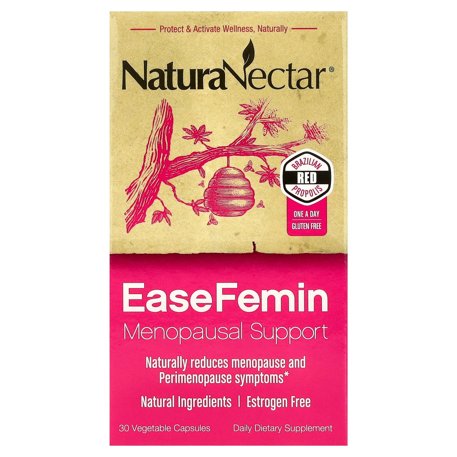 Foto 2 pulgar | Suplemento Naturanectar Easefemin Menopausal Support 30 Cápsulas - Venta Internacional.