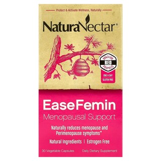 Foto 1 | Suplemento Naturanectar Easefemin Menopausal Support 30 Cápsulas - Venta Internacional.